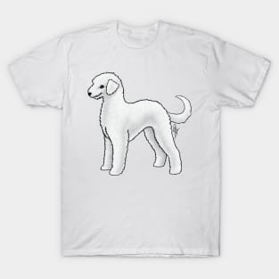 Dog - Bedlington Terrier - Unclipped White T-Shirt